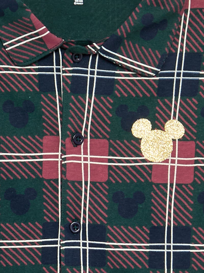 Pijama 'Disney' 'Mickey' 'Navidad' 2 piezas - Chaqueta + pantalón Rojo - Kiabi