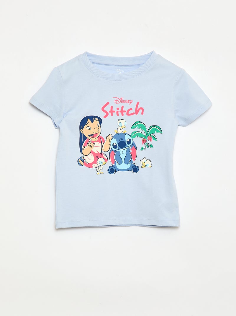 Pijama 'Disney' 'Minnie' 2 piezas Camiseta + pantalón corto Azul - Kiabi
