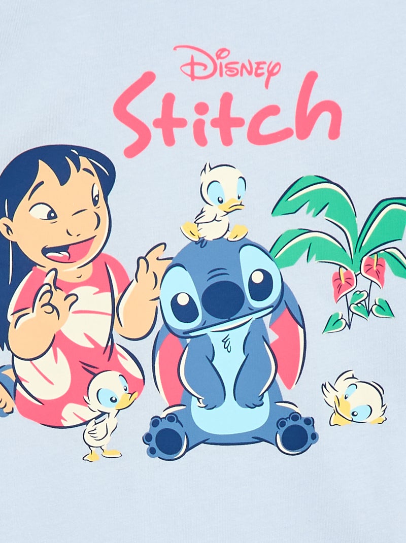 Pijama 'Disney' 'Minnie' 2 piezas Camiseta + pantalón corto Azul - Kiabi