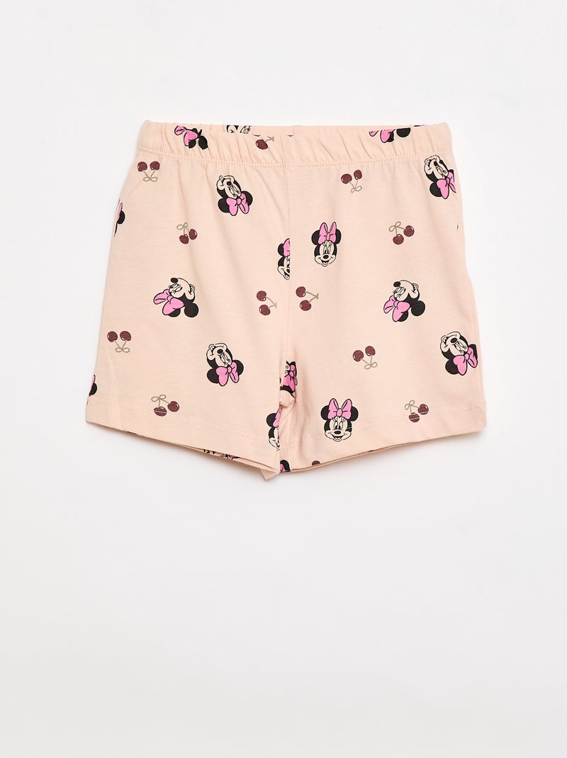 Pijama 'Disney' 'Minnie' 2 piezas Camiseta + pantalón corto Rosa - Kiabi