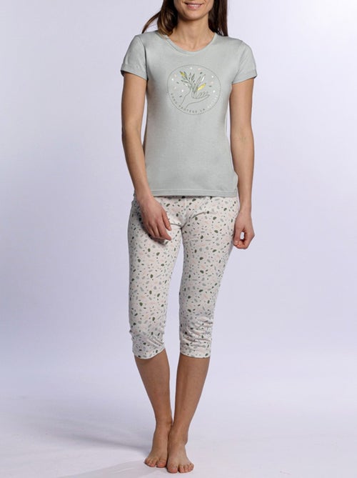 Pijama DODO HOMEWEAR - Pack de 2 - Kiabi Pijama DODO HOMEWEAR - Pack de 2 - Kiabi