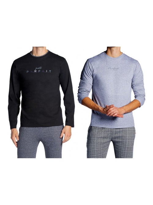 Pijama DODO HOMEWEAR - Pack de 2 - Kiabi Pijama DODO HOMEWEAR - Pack de 2 - Kiabi