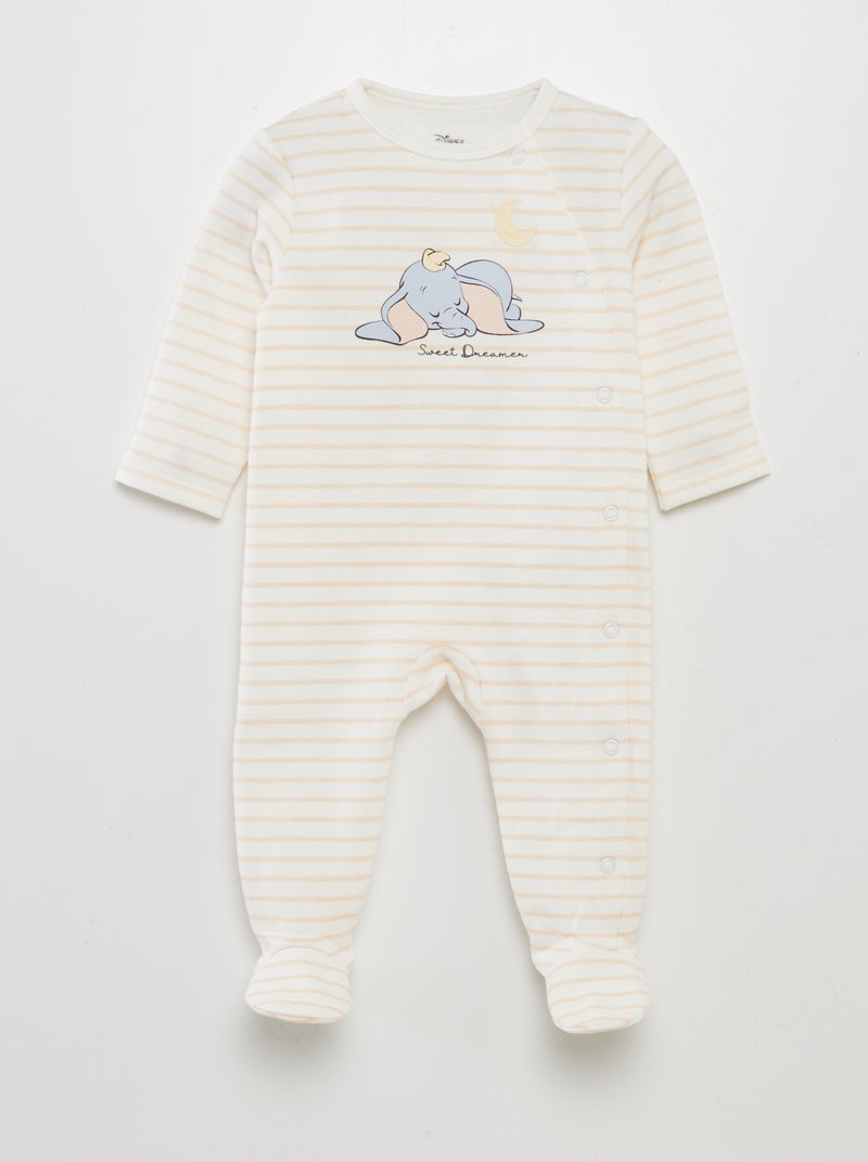 Pijama 'Dumbo' 'Disney' con pies BLANCO - Kiabi