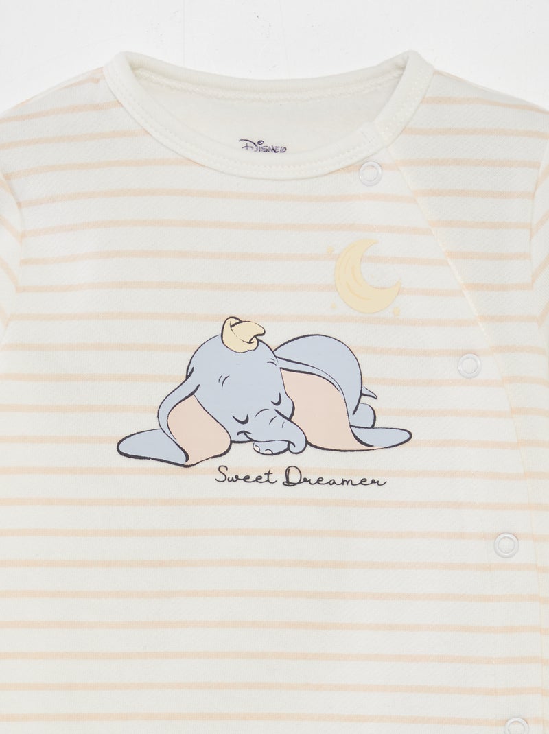 Pijama 'Dumbo' 'Disney' con pies BLANCO - Kiabi