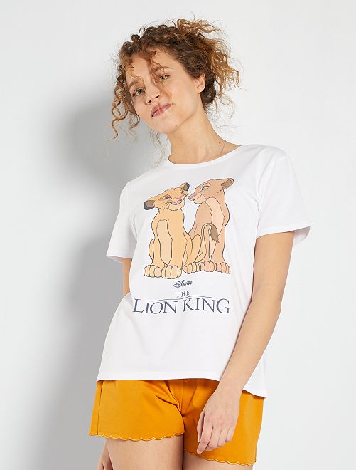 Pijama 'El rey león' - BLANCO - Kiabi - 15.00€