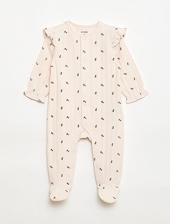 Pijama enterizo con abertura frontal