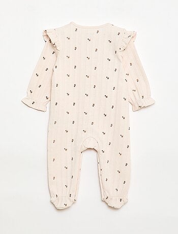 Pijama enterizo con abertura frontal