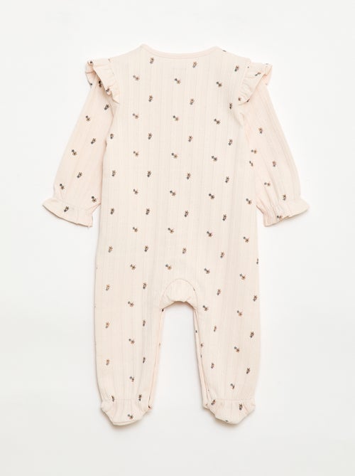 Pijama enterizo con abertura frontal - Kiabi