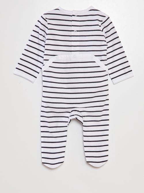 Pijama enterizo de algodón - Kiabi