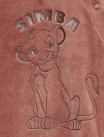 Pijama enterizo de terciopelo 'Simba' 'Disney'