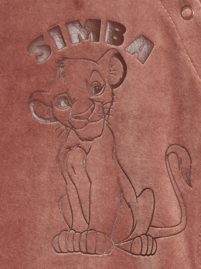 Pijama enterizo de terciopelo 'Simba' 'Disney' Marron - Kiabi