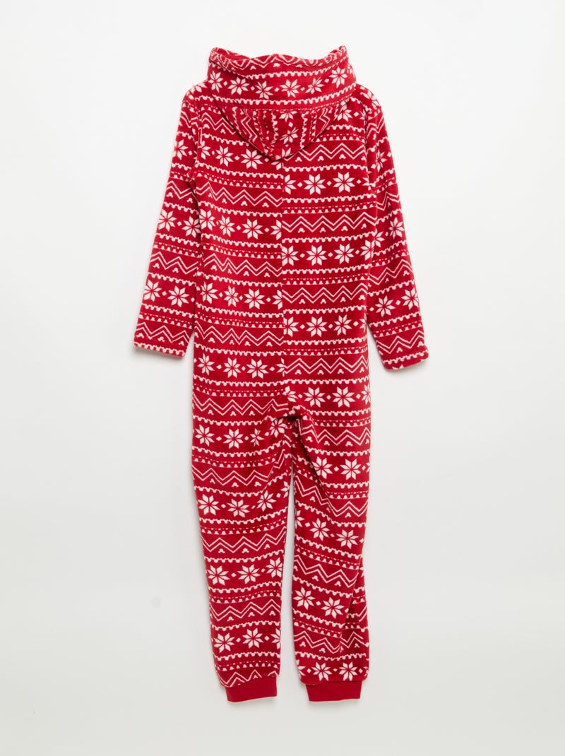 Pijama entero de Navidad 'Disney' 'Minnie' Rojo - Kiabi