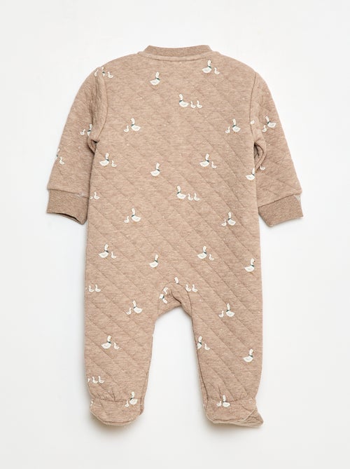 Pijama entero de punto de algodón - Kiabi