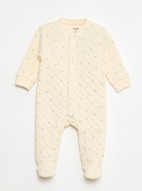 Pijama entero de punto de algodón - Kiabi