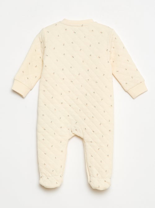 Pijama entero de punto de algodón - Kiabi