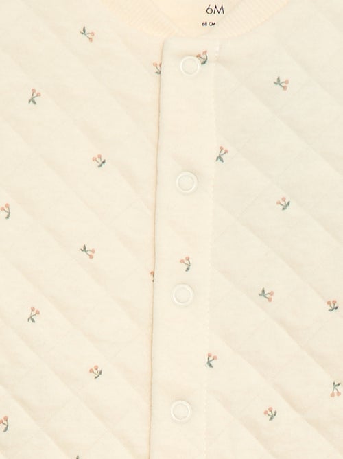 Pijama entero de punto de algodón - Kiabi