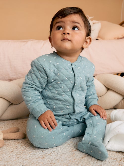 Pijama entero de punto de algodón - Kiabi