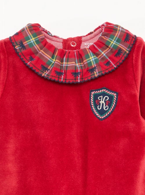 Pijama entero grueso de terciopelo de algodón - Kiabi