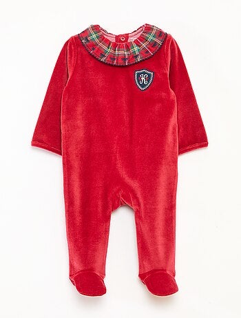 Pijama entero grueso 'Kiabi & Catherine Painvin' de terciopelo de algodón