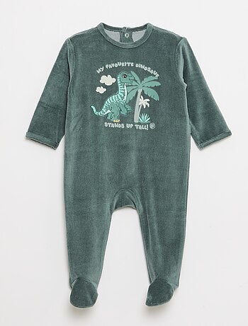 Pijama entero 'Jurassic World' de terciopelo de algodón