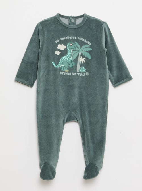 Pijama entero 'Jurassic World' de terciopelo de algodón - Kiabi