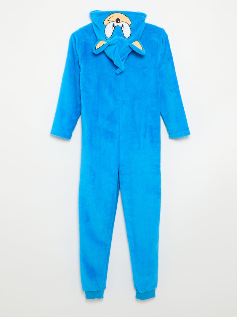 Pijama entero 'Sonic' de forro polar Azul - Kiabi