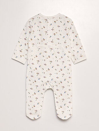 Pijama estampado con pies