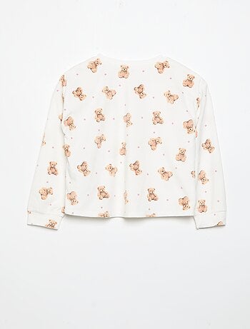 Pijama estampado de 2 piezas - Sudadera + pantalón