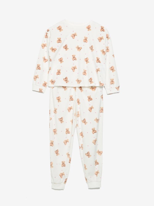 Pijama estampado de 2 piezas - Sudadera + pantalón - Kiabi Pijama estampado de 2 piezas - Sudadera + pantalón - Kiabi