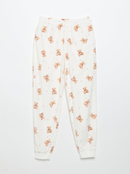Pijama estampado de 2 piezas - Sudadera + pantalón - Kiabi Pijama estampado de 2 piezas - Sudadera + pantalón - Kiabi