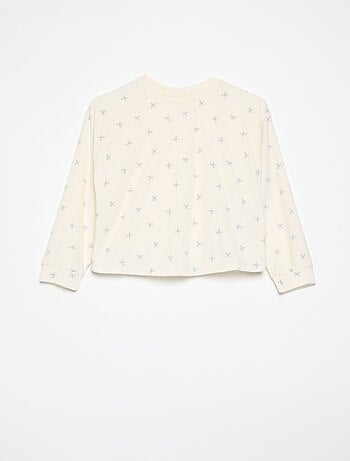 Pijama estampado de 2 piezas - Sudadera + pantalón