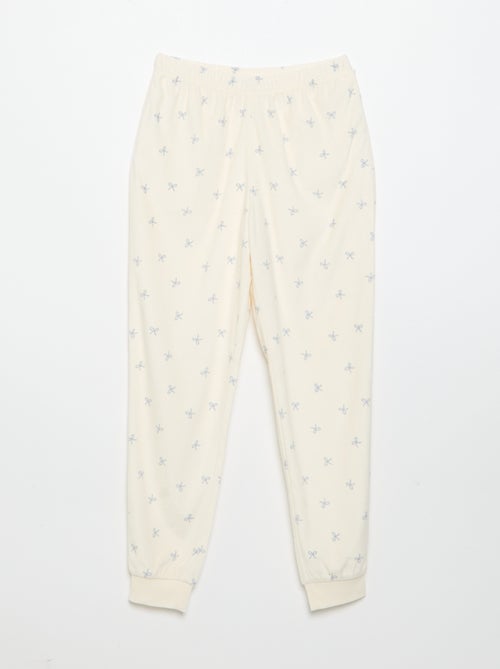 Pijama estampado de 2 piezas - Sudadera + pantalón - Kiabi Pijama estampado de 2 piezas - Sudadera + pantalón - Kiabi