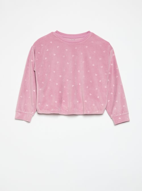 Pijama estampado de 2 piezas - Sudadera + pantalón - Kiabi Pijama estampado de 2 piezas - Sudadera + pantalón - Kiabi