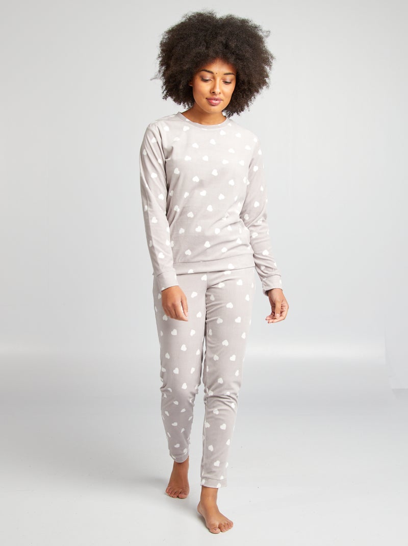 Pijama estampado de 2 piezas AZUL - Kiabi