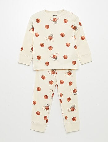 Pijama estampado de punto - 2 piezas