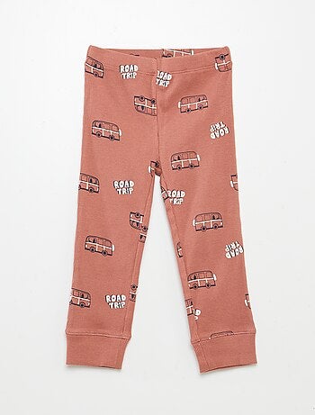 Pijama estampado de punto - 2 piezas