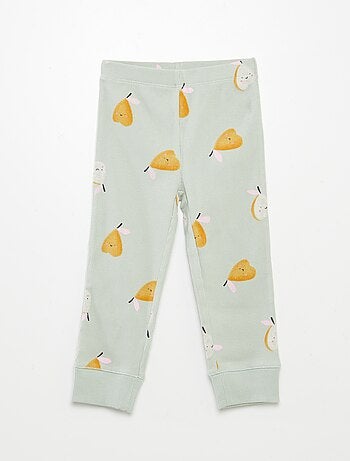 Pijama estampado de punto - 2 piezas