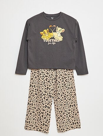 Pijama estampado 'El rey león' - 2 piezas