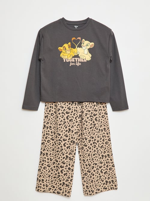 Pijama estampado 'El rey león'  - 2 piezas - Kiabi