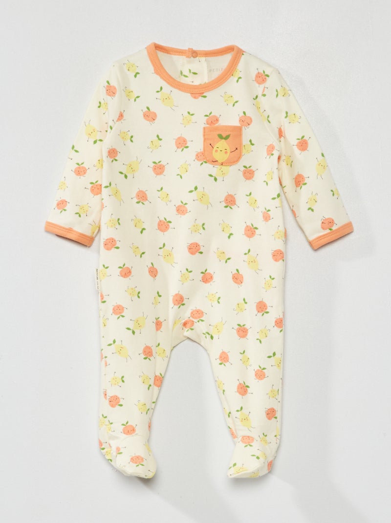 Pijama estampado 'Petit Beguin' BEIGE - Kiabi