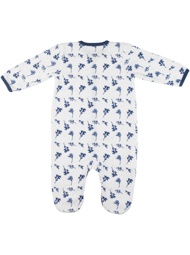 Pijama floral para bebé Blanco - Kiabi