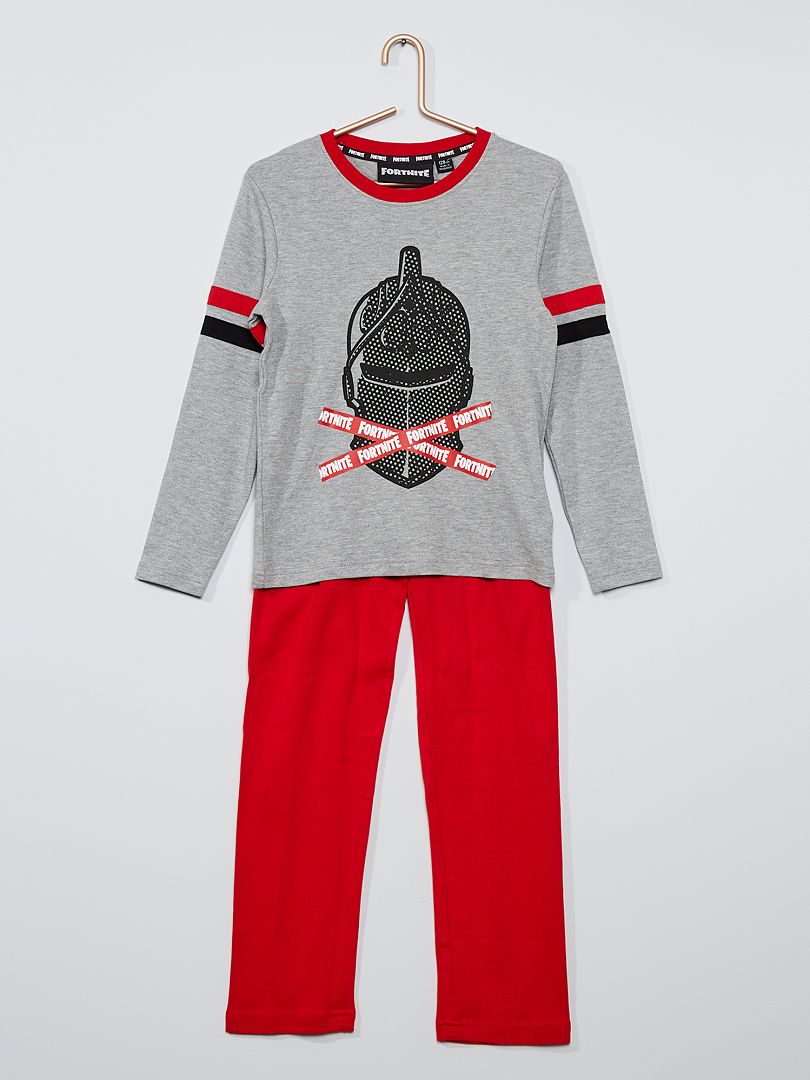 Pijama 'Fortnite' - gris/rojo Kiabi - 14.00€