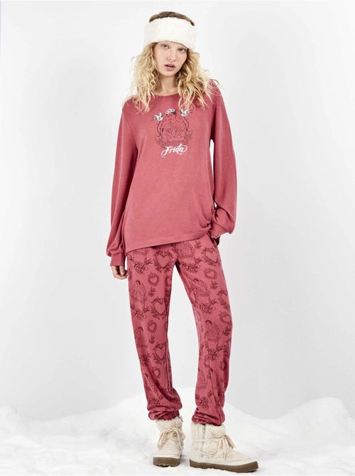 Pijama frida kahlo con pantalón estampado étnico - Kiabi Pijama frida kahlo con pantalón estampado étnico - Kiabi