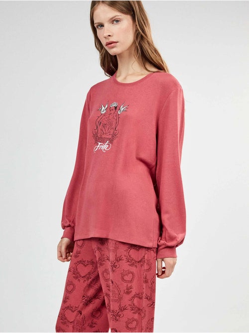 Pijama frida kahlo con pantalón estampado étnico - Kiabi Pijama frida kahlo con pantalón estampado étnico - Kiabi