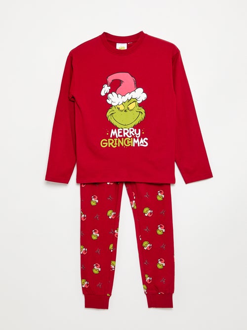 Pijama 'Grinch' de 2 piezas - Camiseta de manga larga + pantalón - Kiabi