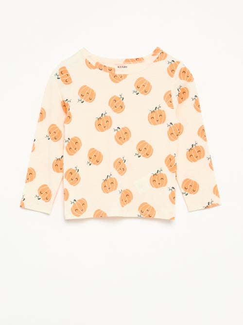Pijama 'Halloween' 2 piezas - Camiseta de manga larga + pantalón - Kiabi
