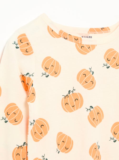 Pijama 'Halloween' 2 piezas - Camiseta de manga larga + pantalón - Kiabi