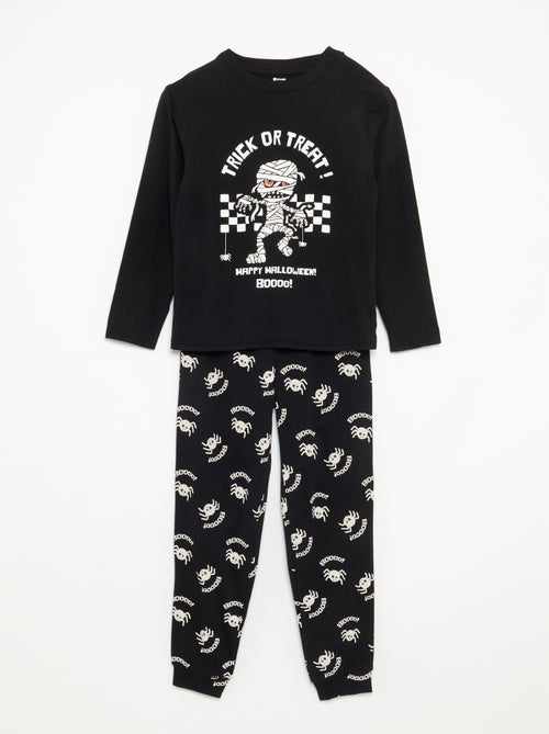 Pijama 'Halloween' de 2 piezas - Camiseta de manga larga + pantalón - Kiabi