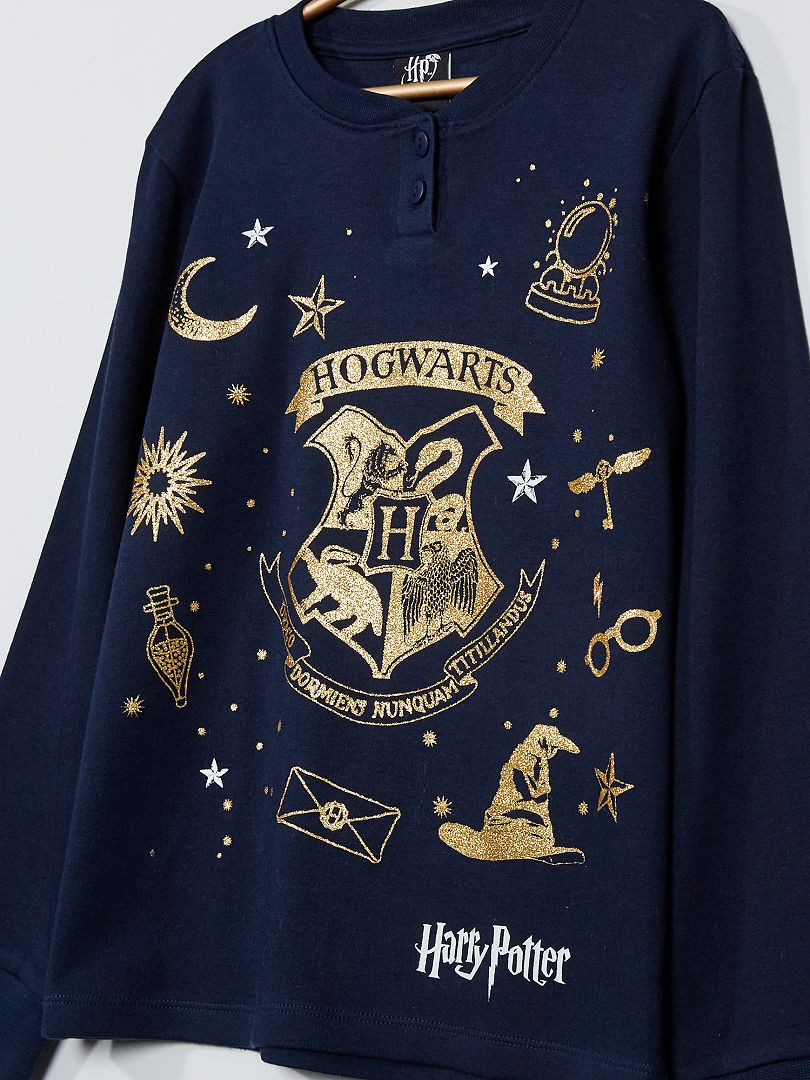 PIJAMA NIÑO/NIÑA HOGWARTS AZUL – HARRY POTTER – Galdur