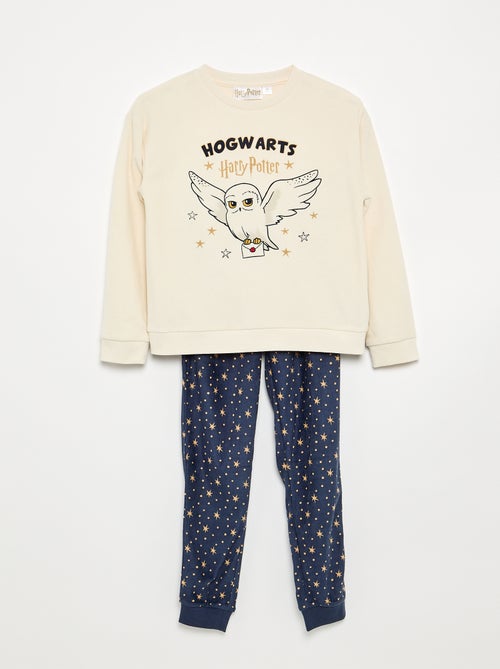 Pijama 'Harry Potter' de 2 piezas de forro polar - Camiseta de manga larga + pantalón - Kiabi
